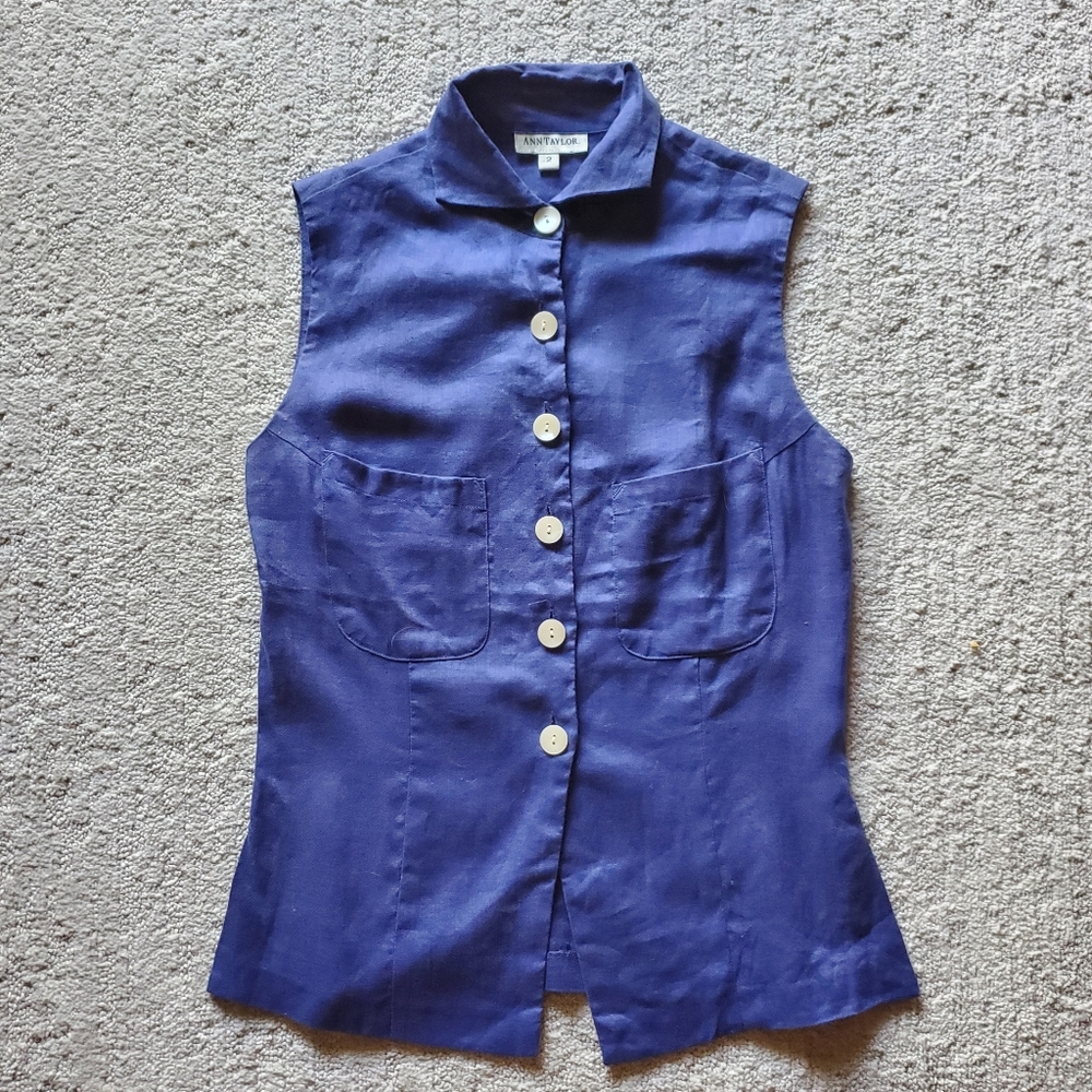 Ann Taylor Button Down Tank